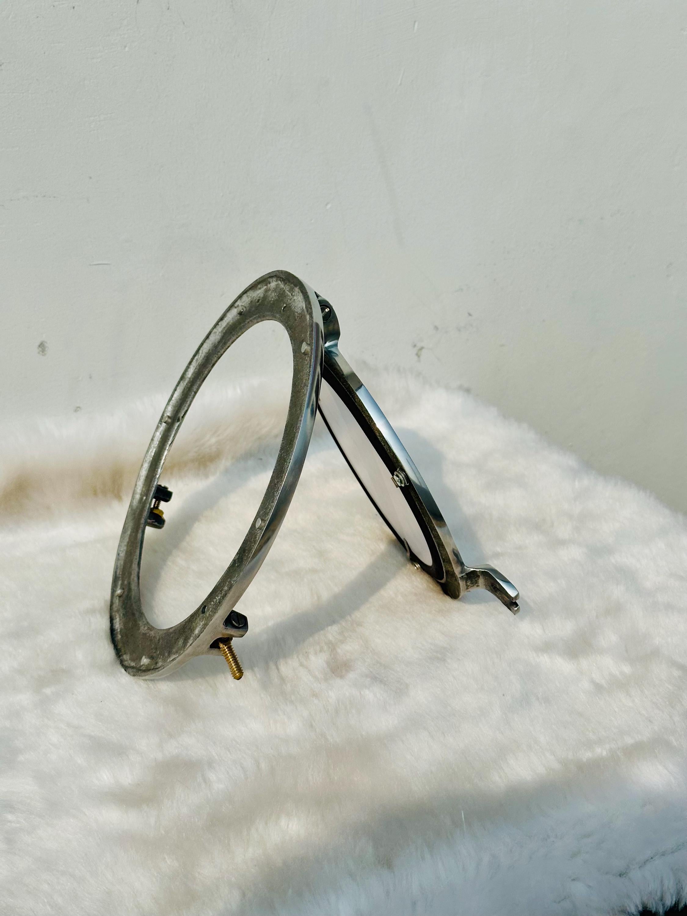 Oude Vintage Verchroomde Patrijspoort 18 cm | Overige Maritieme Items | Aan de Punt
