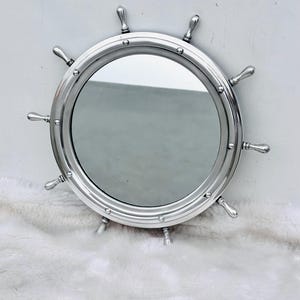 Antiker Bullauge Glas, Bullauge Schiffsrad Spiegel, Wandspiegel für Badezimmer, Spiegel im nautischen Stil, Wandspiegel Bullauge Wohnkultur Geschenk