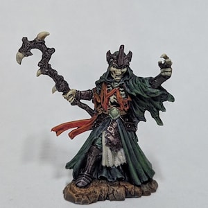 Lich / Undead Wizard / Skeleton Mini for Dungeons & Dragons, Pathfinder, Other Fantasy Miniature Games