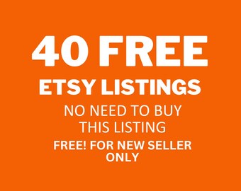 Earn 40 Free Listing No Purchases Required For New seller Only Get 40 Free Listings Free 40 free listings Link in Description