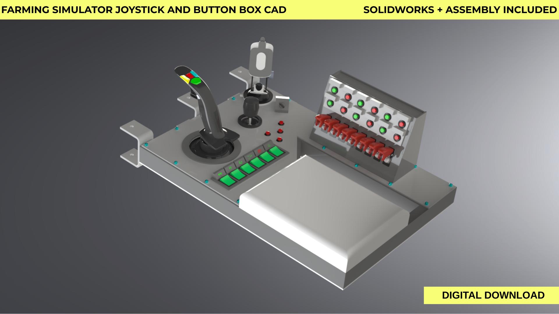 Farming Simulator Joystick Button Box CAD Design – DIY Control Panel ...