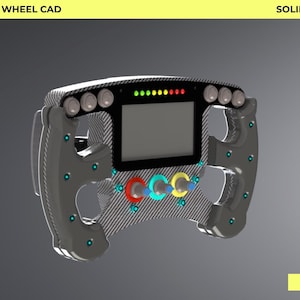 CAO pour volant Sim Racing - Conception de volant professionnelle à monter soi-même (assemblage SolidWorks)
