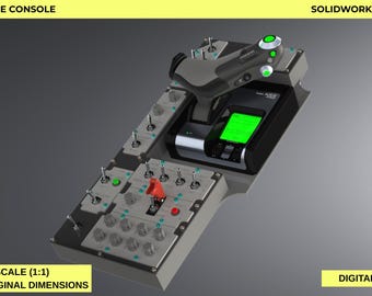 F/A-18 Left Side Console – Full Scale Sim Builder CAD (SolidWorks STEP DXF Stl)