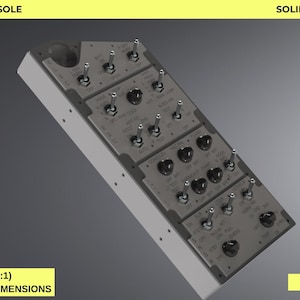 F/A-18 Right Side Console – Full Scale Cockpit Panel CAD for Flight Simulator Builders