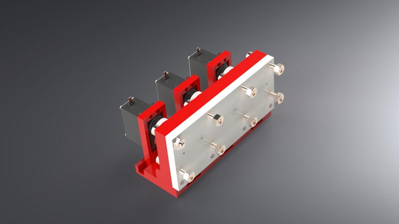 3CH RC Bagger Hydraulischer Ventilblock - Mechanisches CAD Modell für Bauherren in 1:14 Bild 3