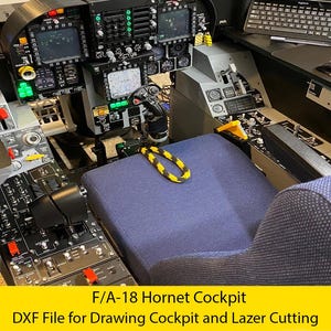 FA-18 Hornet Cockpit ( DXF File )