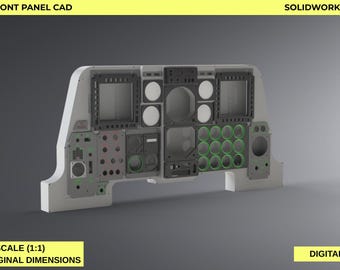 A-10C Cockpit Panels CAD Bundle | Main Front Panel | Flight Simulator DIY Cockpit Plans