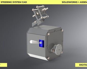 DIY Simulator Steering System – Mechanical CAD Design for Truck & Racing Sim Builders (SolidWorks STEP)