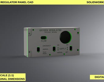 A-10C Oxygen Regulator Panel for DCS Cockpit | Flight Simulator Panel STL