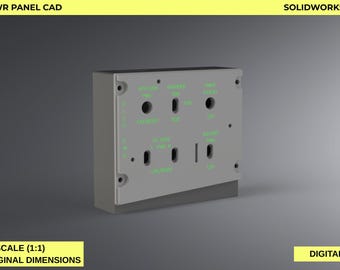 A-10C Electrical Power Panel for DCS Cockpit | Flight Simulator Panel STL