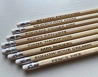 Engraved, Personalised Pencil