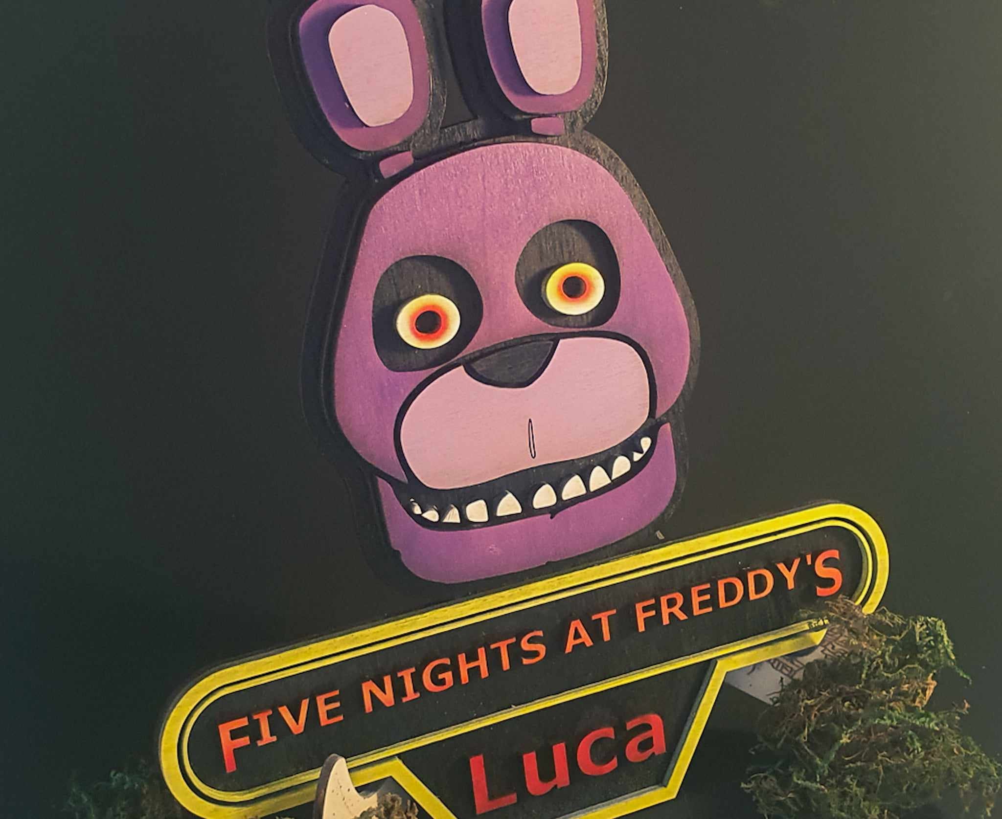 FNAF Gregory as Glamrock Freddy 5x7in Art Print -  Israel