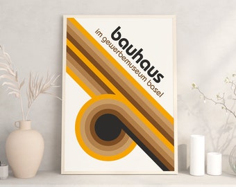 Bauhaus Poster, Bauhaus Exhibition, Mid-Century Modern, Minimalist Print, Geometric Art, Modern Art, Pop Culture Print, Bauhaus Wall Decor