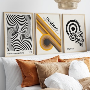 Bauhaus Poster Set: Abstract Geometric Art Prints (Digital Download)