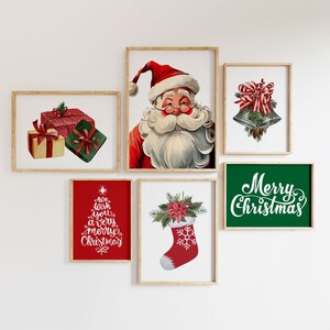 Pósteres navideños para pared: impresiones festivas para decorar el hogar (descarga digital)