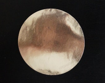 CIRCLE Stickers: 25mm / 50mm, Gold / Silver - Self Adhesive Labels, Cards, Crafts