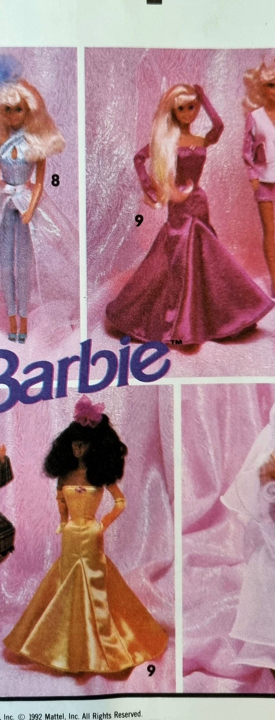 Vintage Doll Gown Sewing Pattern: Fit & Flare Ballgown (PDF Pattern)