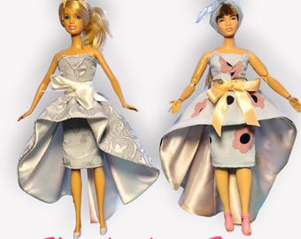 Doll Peplum Gown Outfit Sewing Pattern – Standard & Curvy Fit (PDF Pattern)