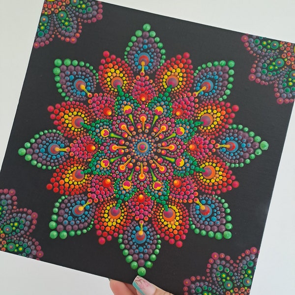 Dot Mandala Painting - Etsy