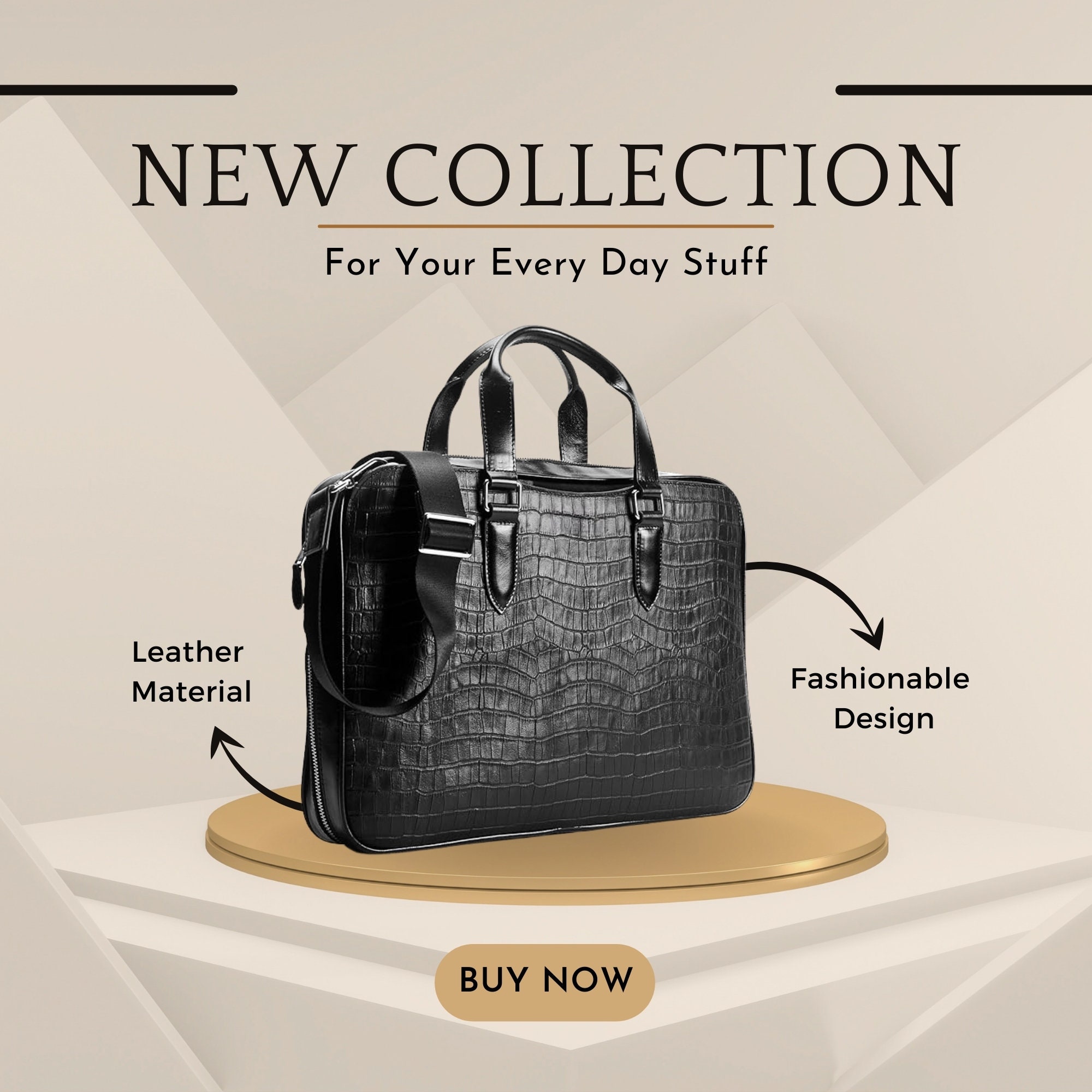 Genuine Leather Handmade Embossed Exotic Textured Crocodile Patchwork Laptop Bag Exclusive Crocodile Leather Bag We main image 3