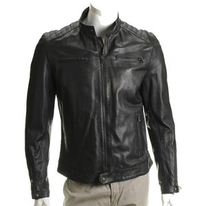 Leather Motorcycle Jacket, Casual Jacket Men, Genuine Leather Jacket. Black Leather Jacket, Mens Leather Jacket, Leather Jacket Biker, Gifts