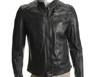 Leather Motorcycle Jacket, Casual Jacket Men, Genuine Leather Jacket. Black Leather Jacket, Mens Leather Jacket, Leather Jacket Biker, Gifts