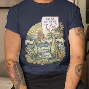 Funny Noah&#39;s Ark Survival Evolved TShirt,Noahs Ark Shirt,T Shirt Dinosaur Funny,Dino Bible Lover T-Shirt,Gift for Dinosaur Lover Shirt