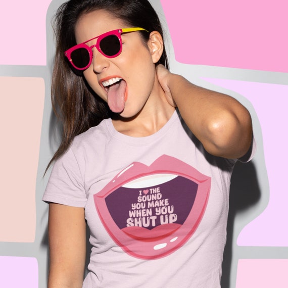 Camiseta de boca rosa para mujer sale