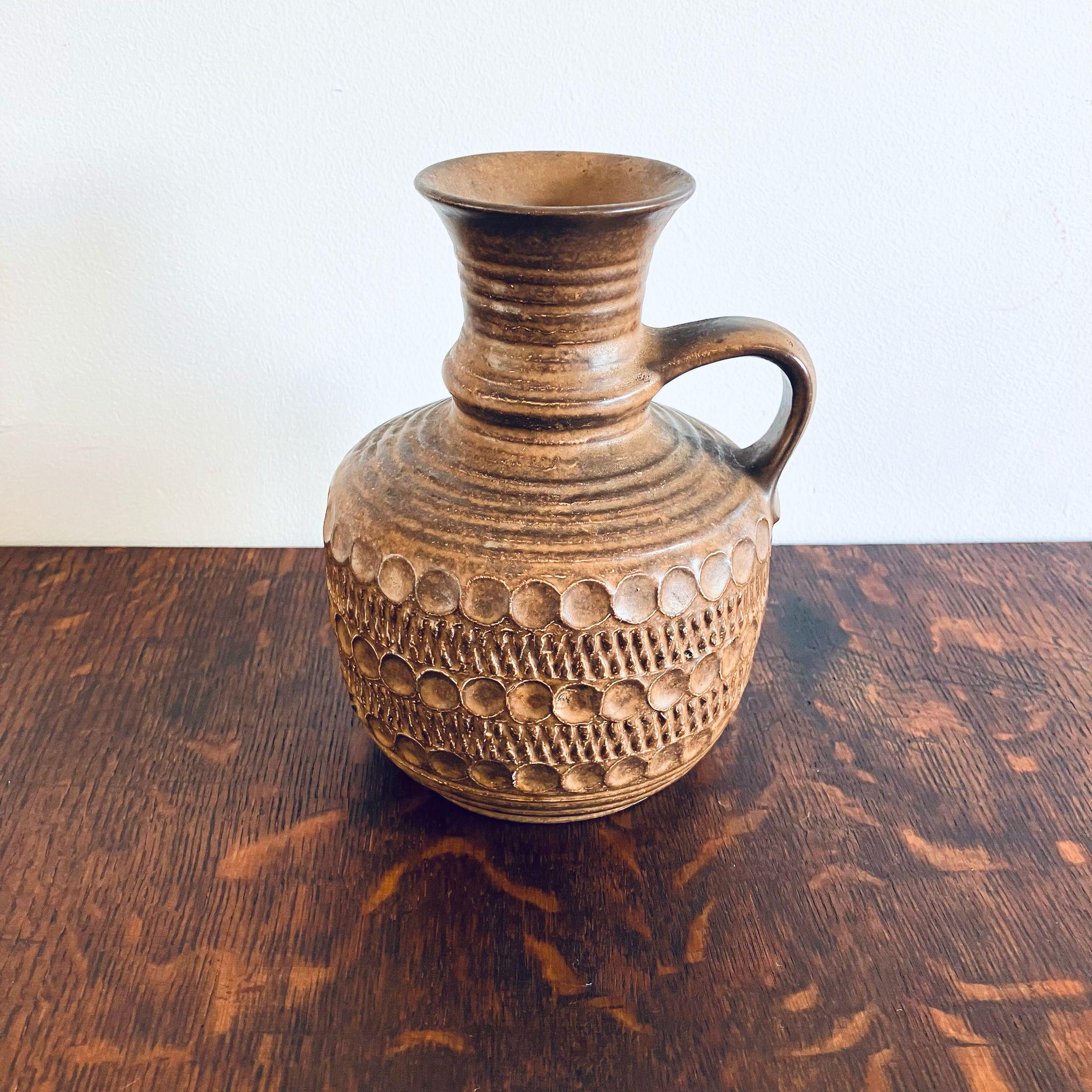 工芸品 Vintage Bay Keramik West German Vase Vintage Bay Keramik Vase West Germany Pottery 650 21 Black