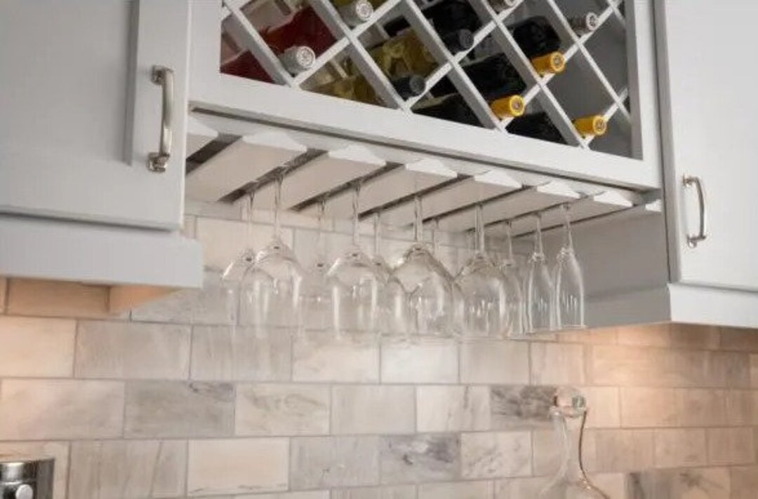 Wooden Stemware Rack Etsy