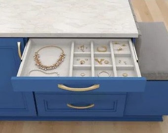 10-Compartment Jewelry Organizer Drawer