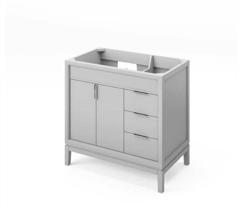 36 Grey Theodora Vanity, Left Offset & Multiple Vanity Tops Etsy