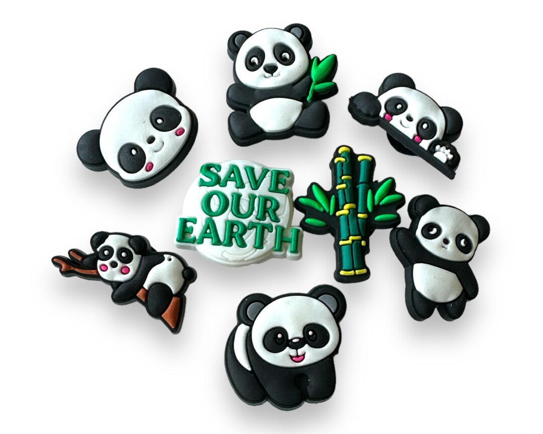 Panda Croc Charms Panda Jibbitz Cute Animals Croc Charms Etsy