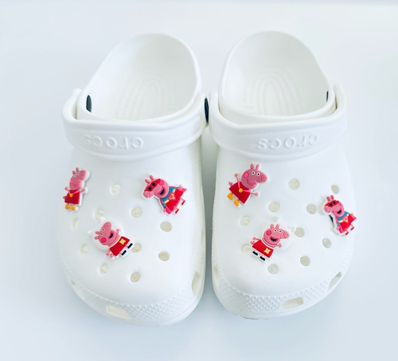 Peppa Pig Croc Charms Peppa Pig Jibbitz Kids Cartoon Etsy