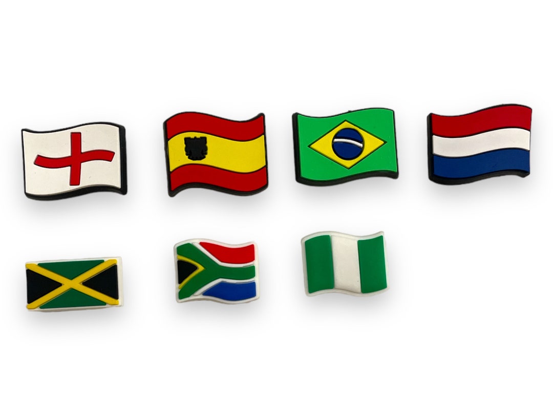 Flags Croc Charm World Flags Croc Charms Jamaica Charm Etsy UK