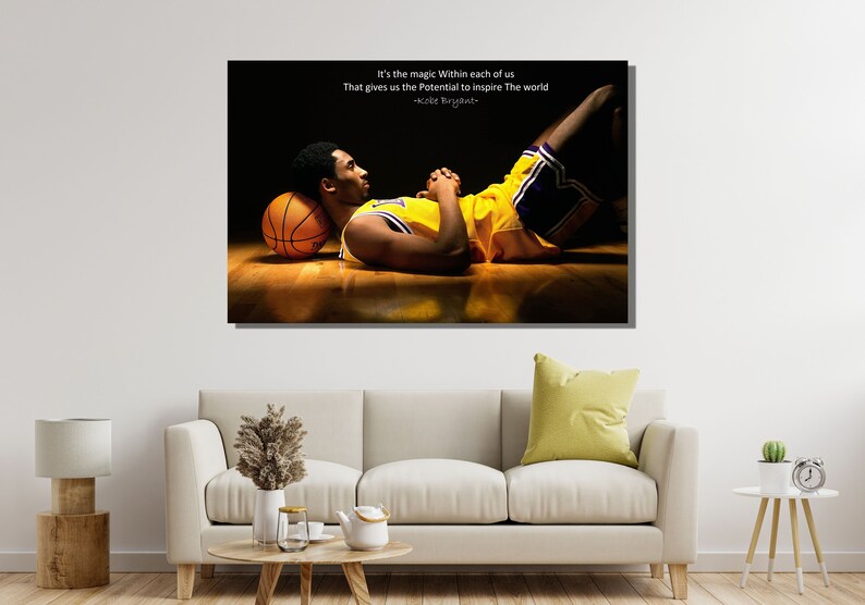 Kobe Bryant Quote Poster Mamba Mentality Kobe Bryant - Etsy
