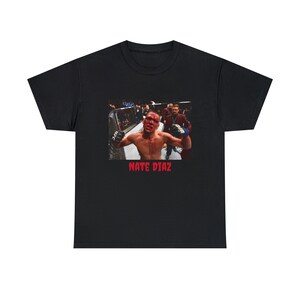 UFC Nate Diaz gangter t-shirt,Unisex Heavy fashion Cotton Tee MMA fan gift