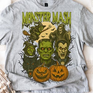 Monster Mash Halloween Png, Horror Character Halloween Movie Png, Halloween Png Instant Download, Spooky Season, Witch Png, Vampire Png