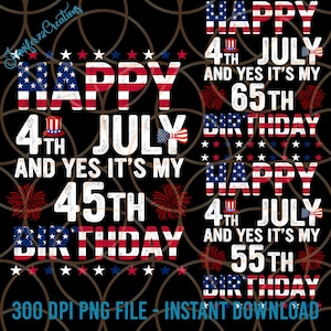 独立記念日おめでとうございます。そう、今日は私の誕生日です。Png、カスタム誕生日プレゼント、7月の誕生日プレゼント、アメリカ国旗の愛国的な独立記念日Png、独立記念日