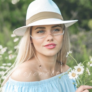 Boho Face Chain, Festival accessories, Body Jewelry, Festival Jewelry, Body chain, Coachella fashion, Bohemian jewelry, Boho Nose chain