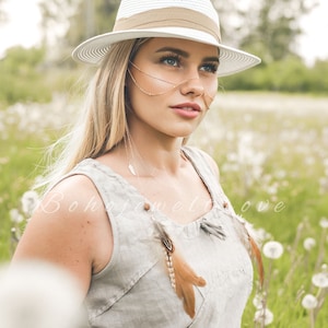 Feather Boho Face Chain, Festival accessories, Body Jewelry, Festival Jewelry, Body chain, Coachella fashion, Face mask, Bohemian jewelry