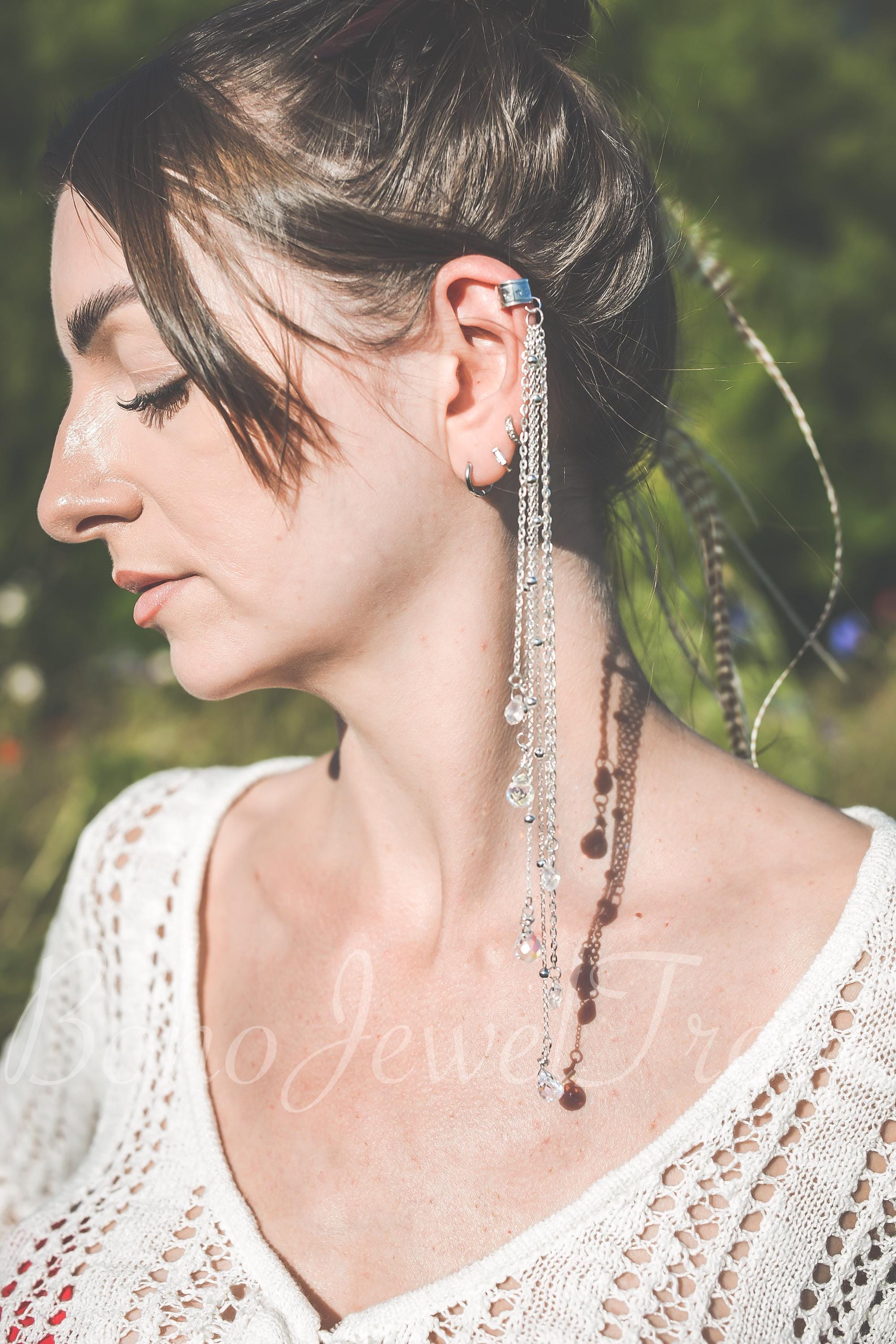 Boucles D'oreilles Anges 3D En Cristal - Paire De Clous - Métal Couleur Argent Ou Or - Neuf Avec étiquettes