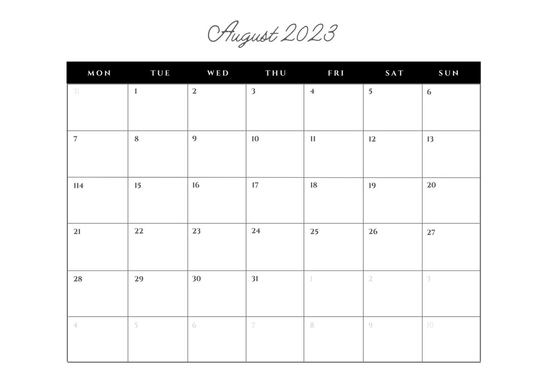 work-calendar-2023-printable-digital-minimalist-etsy