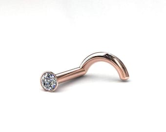 1pt/1.4mm Diamond Nose Stud
