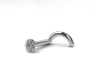 2pt/1.8mm Diamond Nose Stud