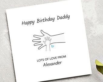 Carte d'anniversaire papa, carte d'anniversaire pour papa de fille fils enfants