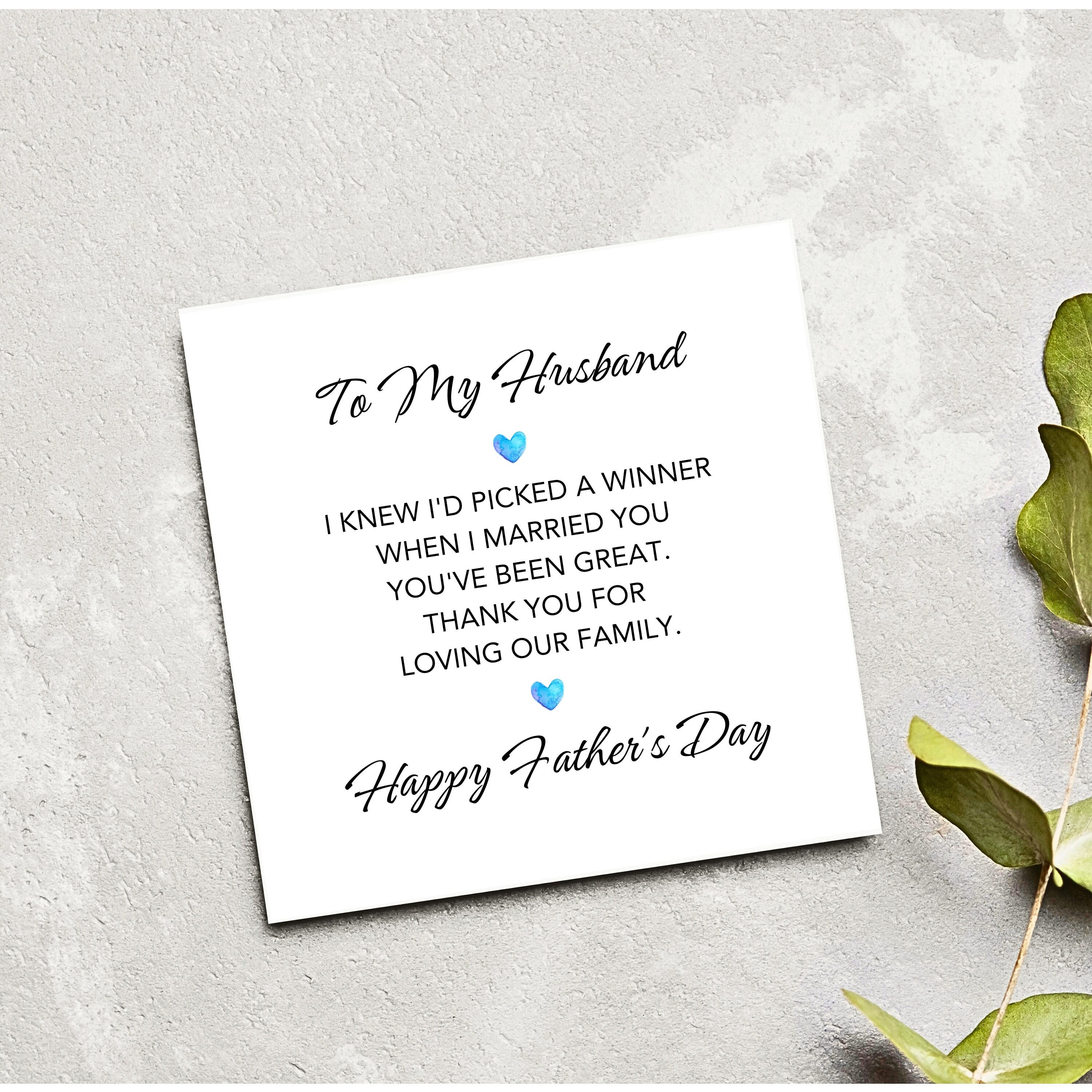 Cool Review About Fathers Day Card For Husbandfeed