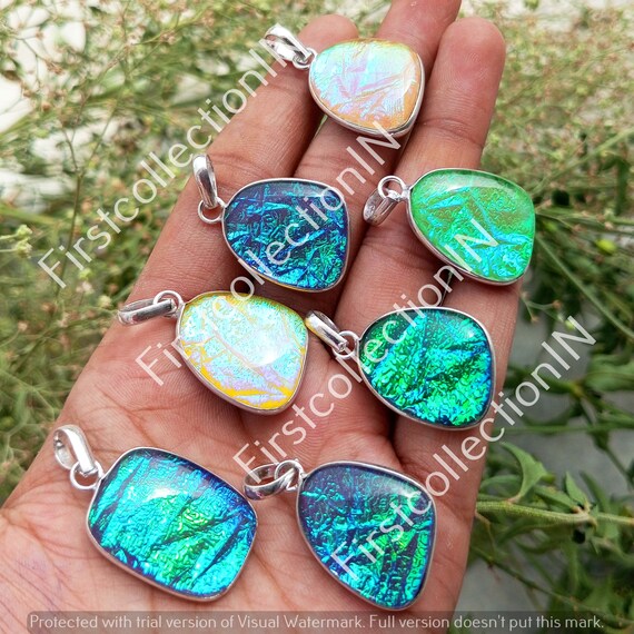 Dichroic glass pendants wholesale online