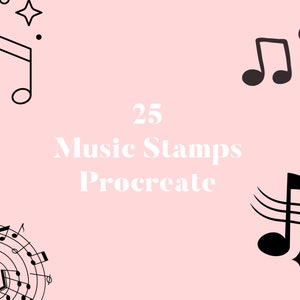 Procreate Music Stamps Tattoo Stencil Brushes
