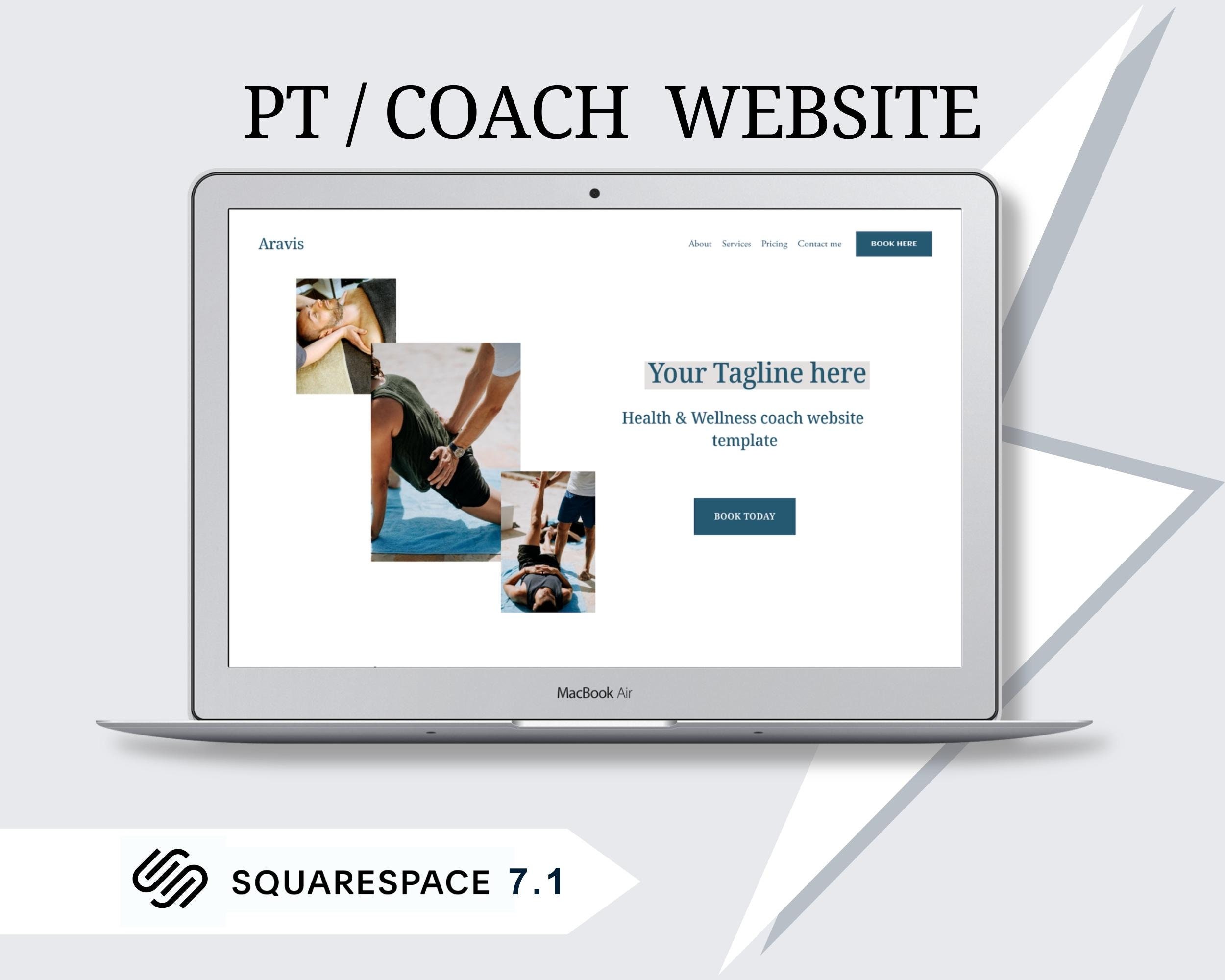 Squarespace Website Template Personal Trainer, Wellness Coach, Massage Squarespace Website Template Personal Trainer, Wellness Coach, Massage
